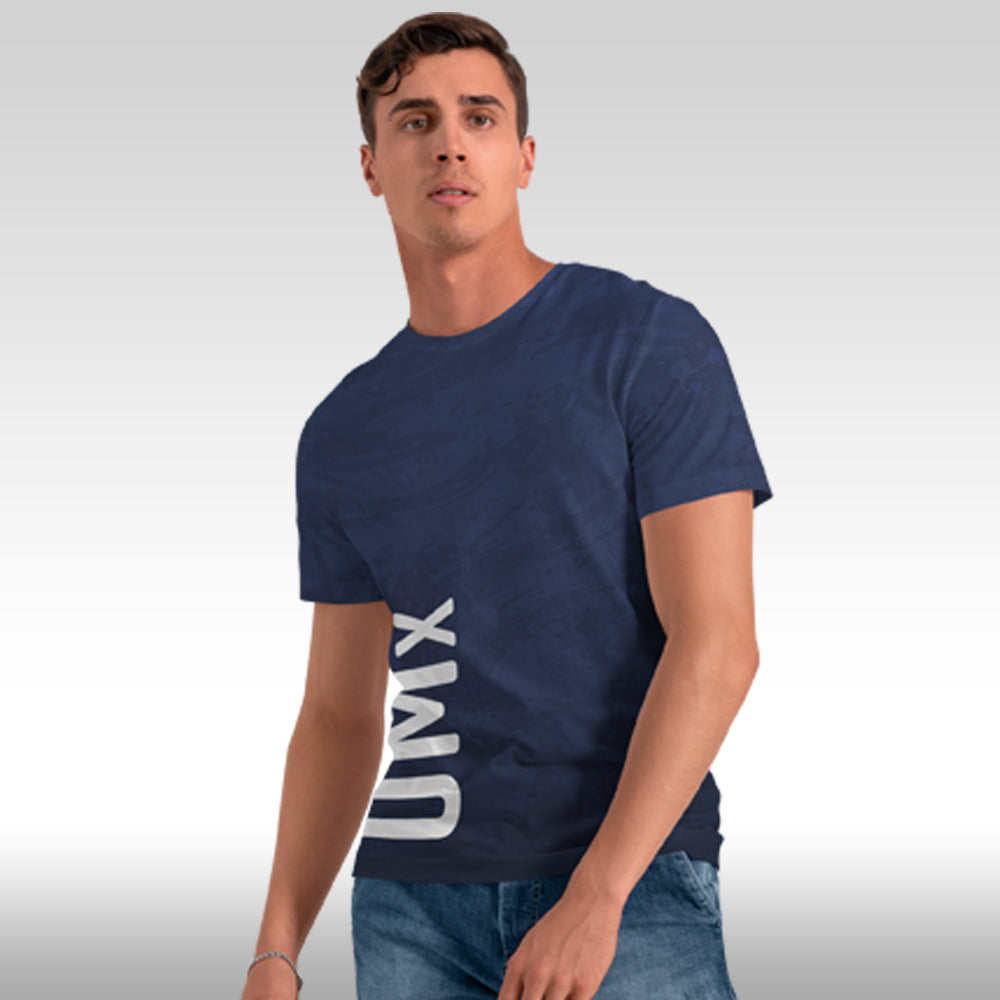 UMx Navy Blue Sports T-shirt, unisex