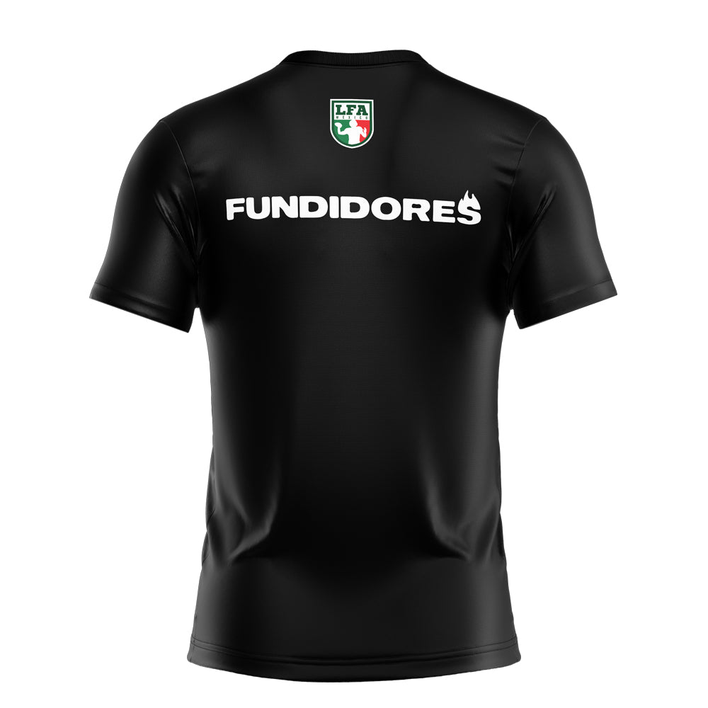 Playera Deportiva Fundidores Negra, unisex
