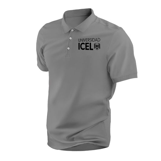 Playera Polo ICEL gris, unisex