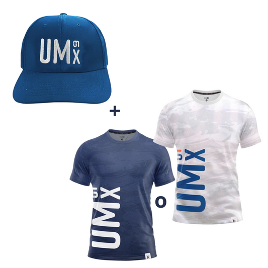 Combo Gorra + Playera Blanco Universidad Mondragon